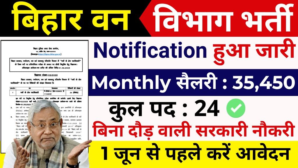 Bihar Forest Range Officer Bharti 2025